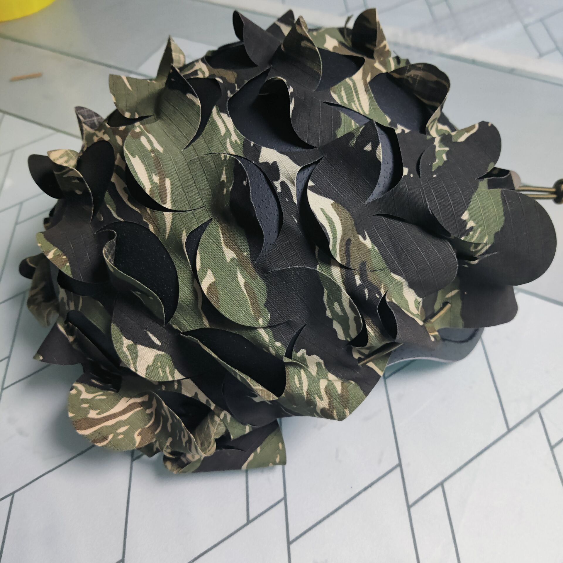 Custom various camouflage Tactical Gear DIY 3D FAST helmet cover Tiger Stripe - Picture 28 of 31