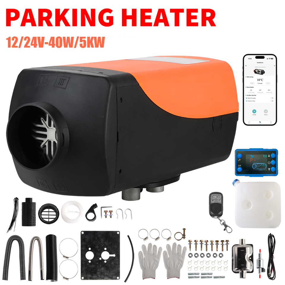 12-24V 2KW-5KW-8KW Diesel Air Heater Bluetooth/LCD Thermostat Caravan Motorhome