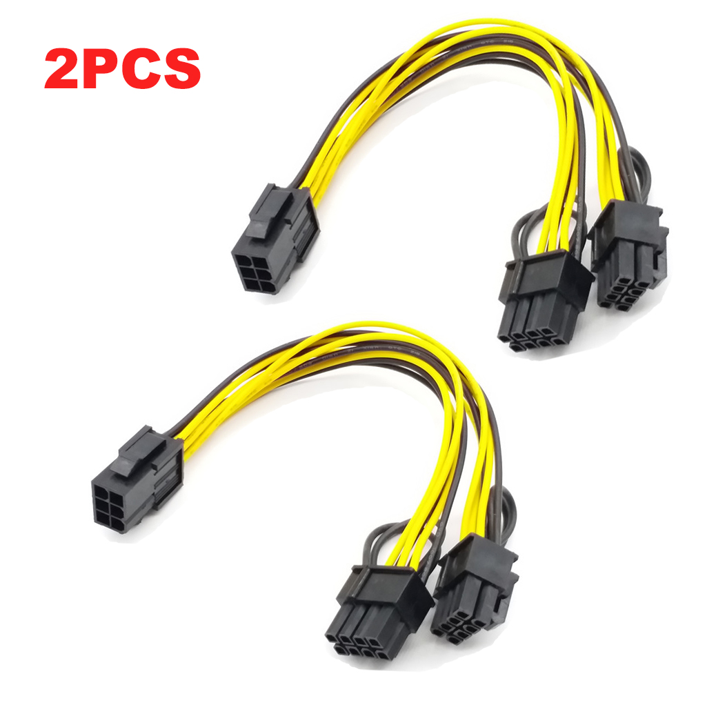 1/2PCS PCI-E 6 Pin to Dual 8 Pin PCI-E Express Video Card Power Cable Adaptor AU - Picture 15 of 15