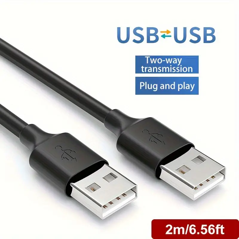 High Speed USB 2.0 Data Extension Cable Type A Male to Male M-M Connection Cord - Picture 10 of 11