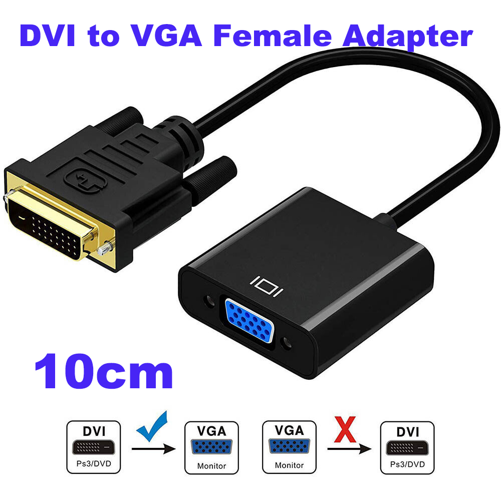 DVI-D 24+1 Pin Male to VGA 15Pin Female/Male Active Cable Adapter with USB Power - Picture 13 of 14