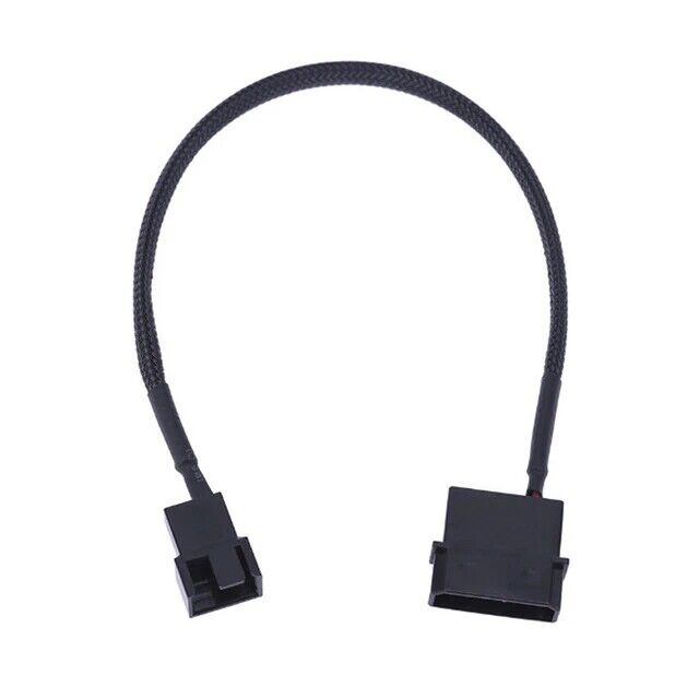 4 Pin Molex to 3/4 Pin Female PC Case Cooling Fan Socket Splitter Power Cable - Picture 15 of 20