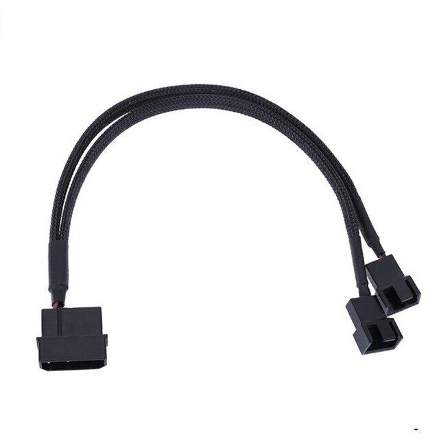 4 Pin Molex to 3/4 Pin Female PC Case Cooling Fan Socket Splitter Power Cable - Picture 16 of 20