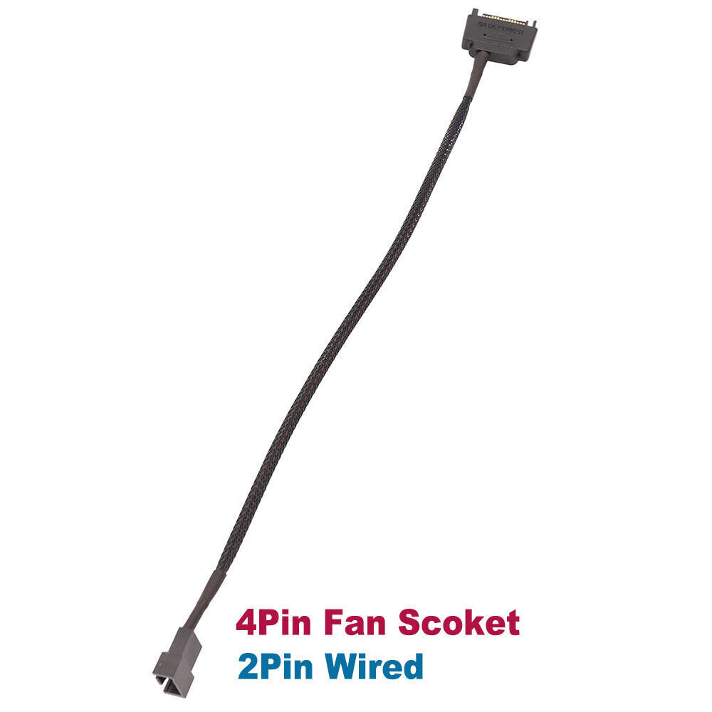 15Pin SATA to 1/2/3/4/5/6 Way 3/4 Pin Fan Power Splitter Cable TX3/TX4 (PWM) 12V - Picture 9 of 14