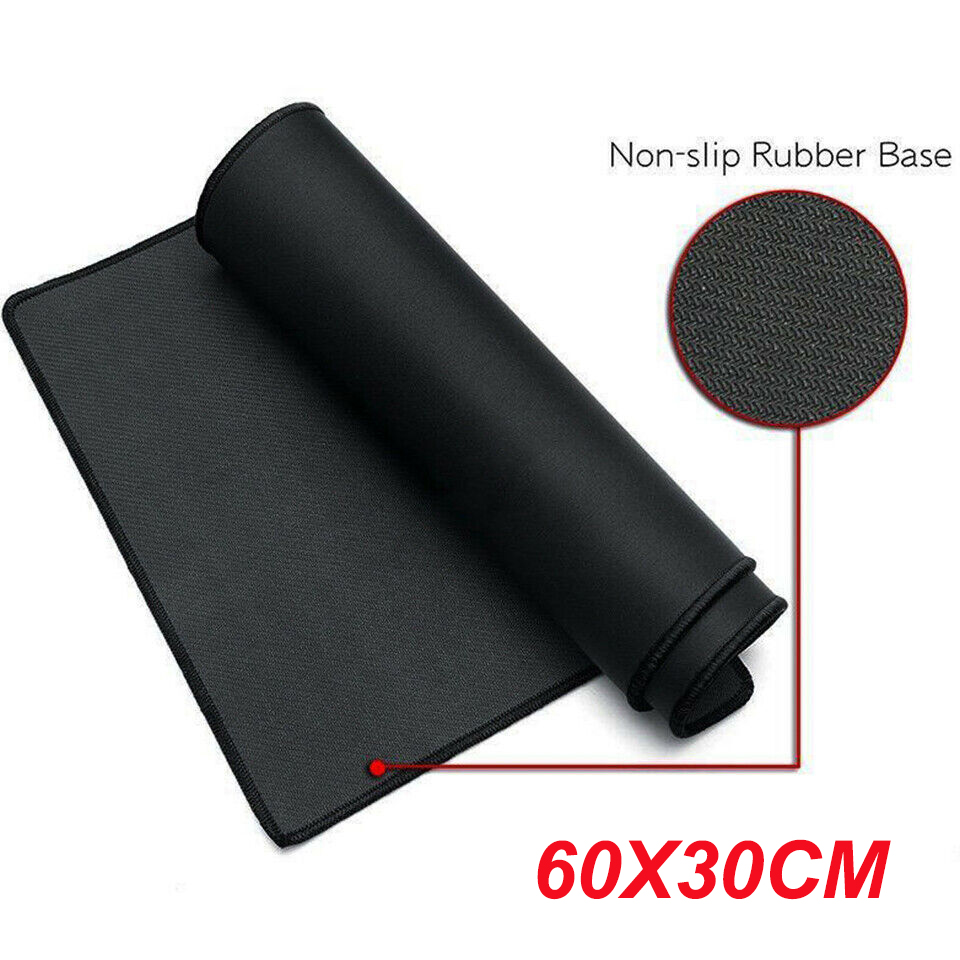 Large Size Gaming Mouse Pad Desk Mat Extended Anti-slip Rubber Speed Black XXXL - Picture 12 of 14