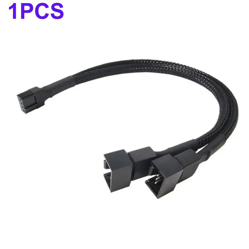 4 Pin PWM Y Splitter to 3/4 Pin Motherboard CPU Fan PC Case Extension Cable AU - Picture 10 of 11