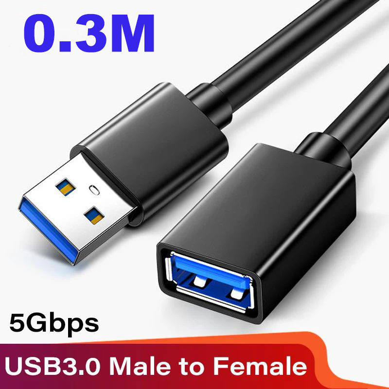 SuperSpeed USB 3.0 2.0 Extension Cable Male to Female Data Cord for PC Laptop TV - Picture 21 of 24