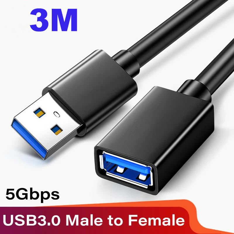SuperSpeed USB 3.0 2.0 Extension Cable Male to Female Data Cord for PC Laptop TV - Picture 24 of 24