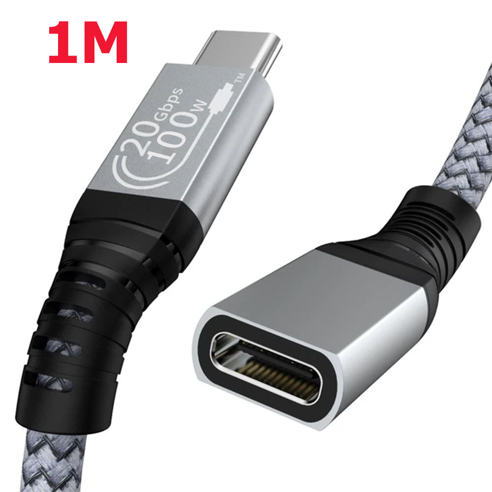 USB Type C 3.2 Gen 2x2 Extension Cable 20Gbps Data Cord PD 100W 8K@60Hz Charger - Picture 11 of 11