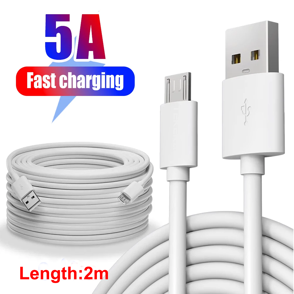 Long Micro USB Fast Charging Cable Charger For Android Smart Phone 1/2/3/5/8/10m - Picture 8 of 12
