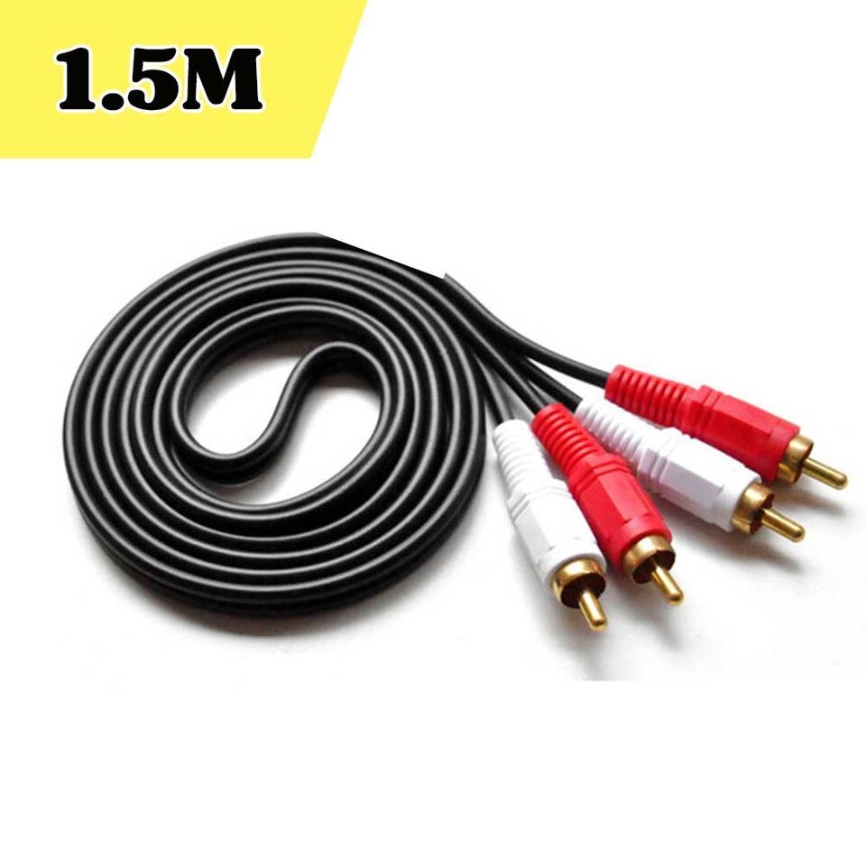 Premium 2 RCA to 2 RCA Male-Male Stereo Audio Cable Cord Gold Plated 0.5m ~ 10m - Picture 14 of 21