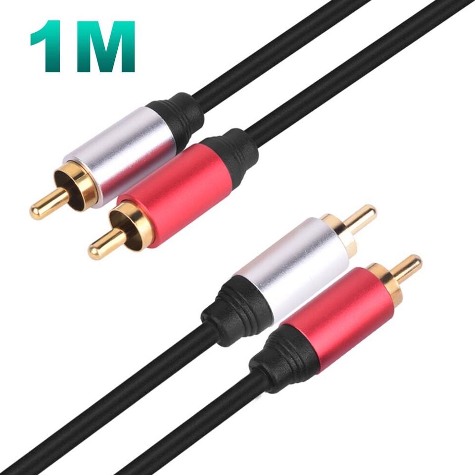 Premium 2 RCA to 2 RCA Male-Male Stereo Audio Cable Cord Gold Plated 0.5m ~ 10m - Picture 17 of 21