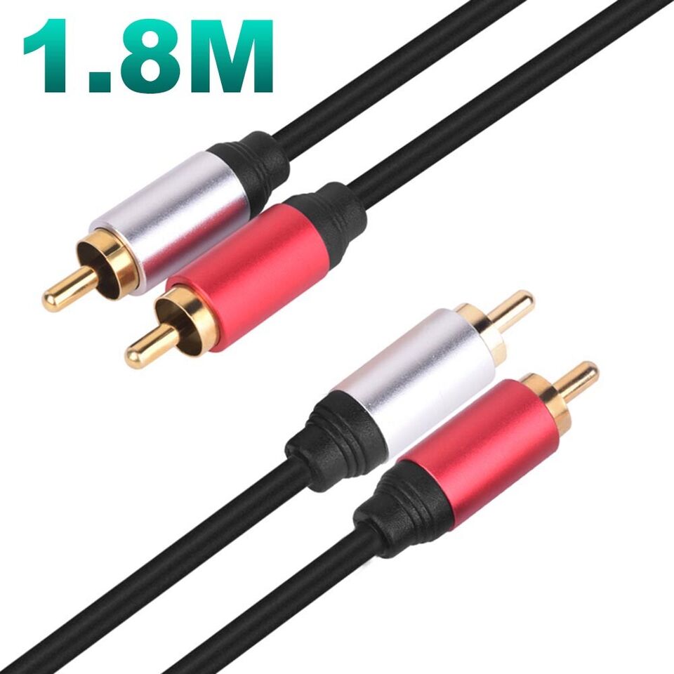 Premium 2 RCA to 2 RCA Male-Male Stereo Audio Cable Cord Gold Plated 0.5m ~ 10m - Picture 18 of 21