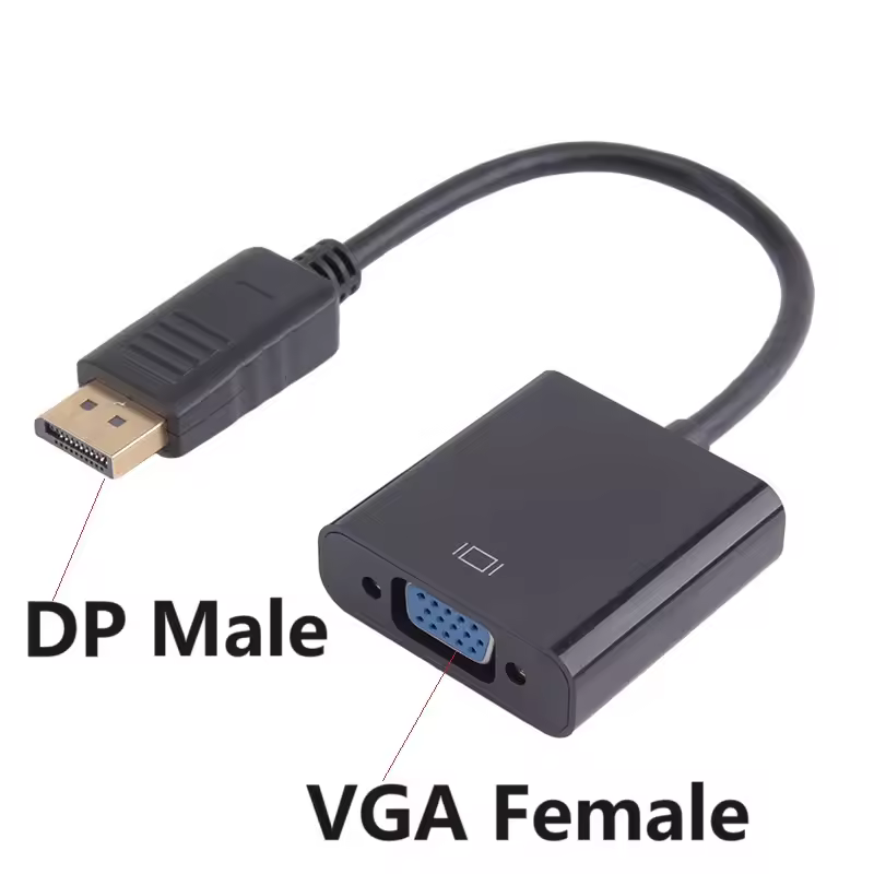 Mini DP Type-C HDMI DVI-D to VGA Male to Female Adapter Cable Video Converter - Picture 10 of 12