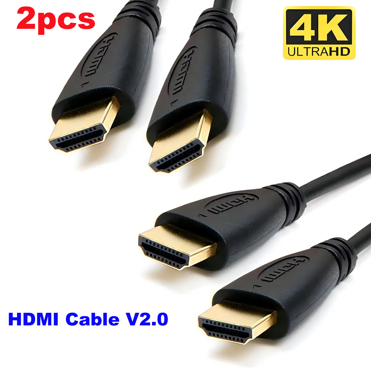 3M 1/2pcs HDMI Cable V2.0 Ultra HD 4K 2160p 1080p 3D High Speed Ethernet ARC HEC - Picture 9 of 9