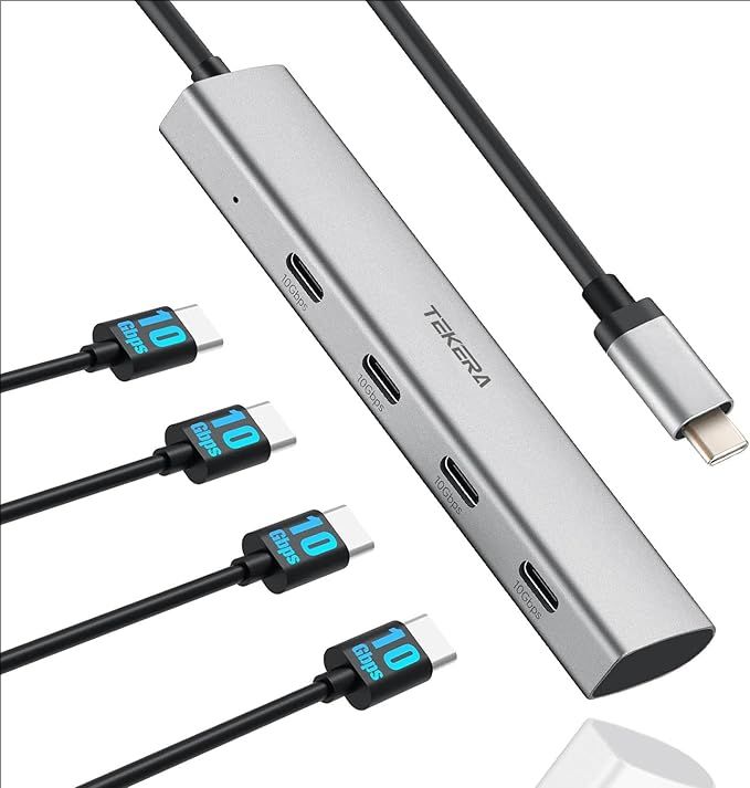 7 Port USB 3.2 Gen 2 Hub 10Gbps Splitter with USB-A 3.2 USB-C 3.2 USB 3.0 Ports - Picture 15 of 27