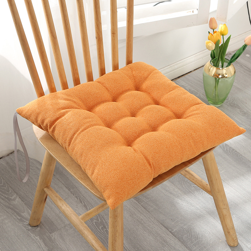 Orange seat cushions discount for kitchen chairs