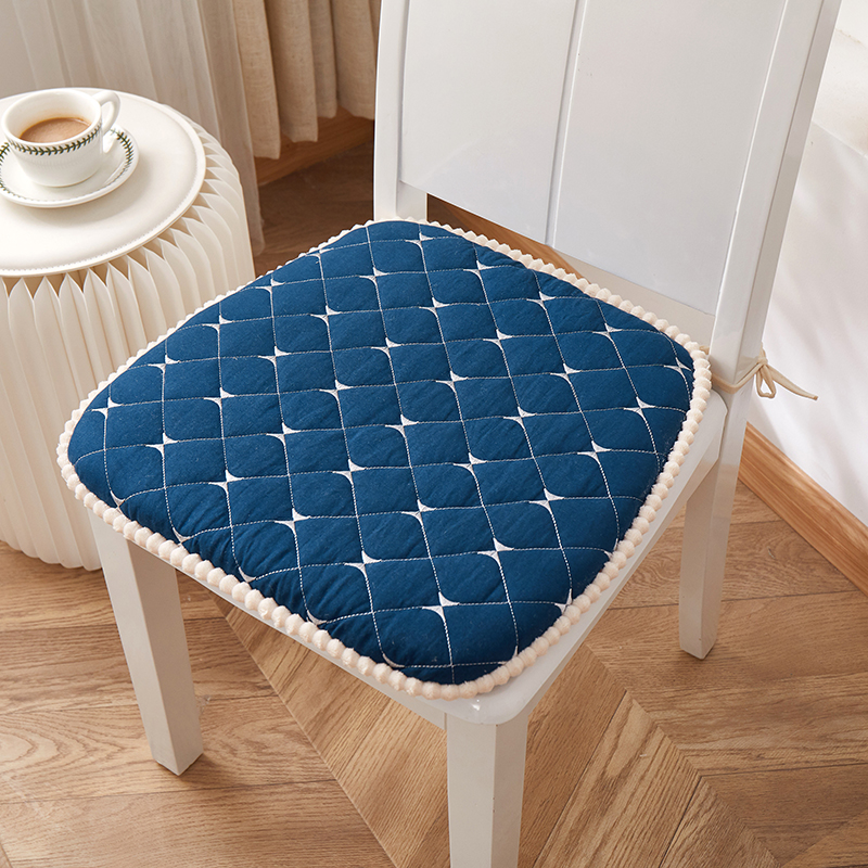 Solid Colour Seat Pad Chair Cushions Tie On Seat Cushion for Garden Kitchen - Picture 8 of 14