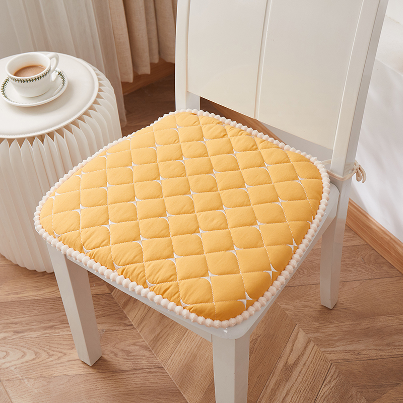 Solid Colour Seat Pad Chair Cushions Tie On Seat Cushion for Garden Kitchen - Picture 10 of 14