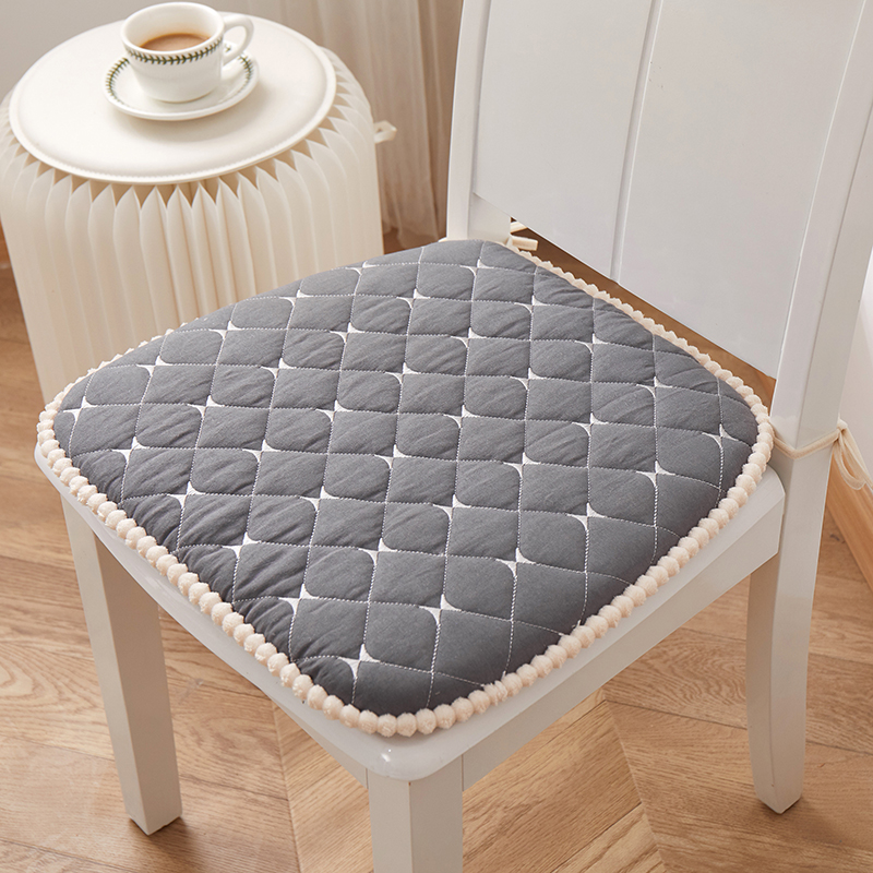 Solid Colour Seat Pad Chair Cushions Tie On Seat Cushion for Garden Kitchen - Picture 11 of 14