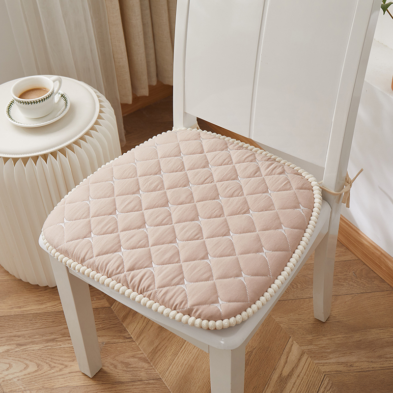 Solid Colour Seat Pad Chair Cushions Tie On Seat Cushion for Garden Kitchen - Picture 12 of 14
