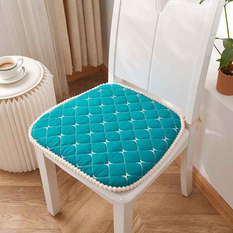Solid Colour Seat Pad Chair Cushions Tie On Seat Cushion for Garden Kitchen - Picture 13 of 14