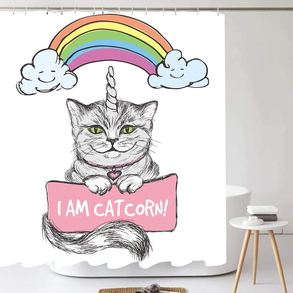 Animal Bathroom Shower Curtain Western Vintage Rustic Decoration with Hooks - Picture 20 of 26