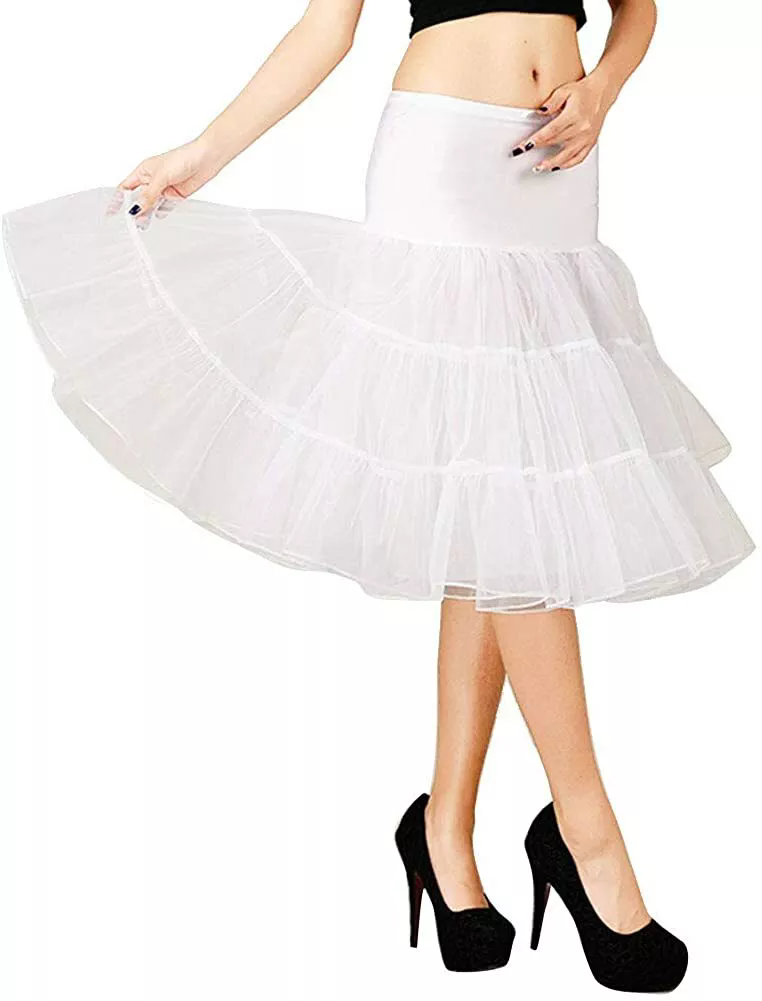 1950s Enagua Falda Mujer Falda Interior Crinolina Slips Tutú Falda-Vestido EE. UU. - Imagen 14 de 14