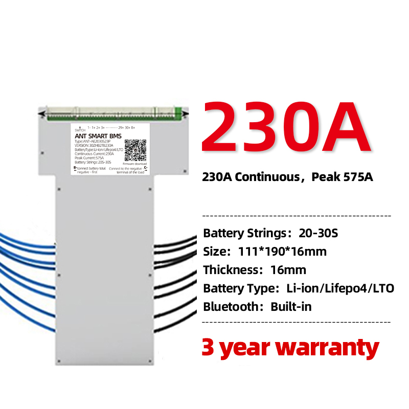 ANT Smart BMS da 7S a 16S 20S 22S 30S LiFePo4 Scheda di protezione batteria agli ioni di litio LTO - Foto 26 di 28