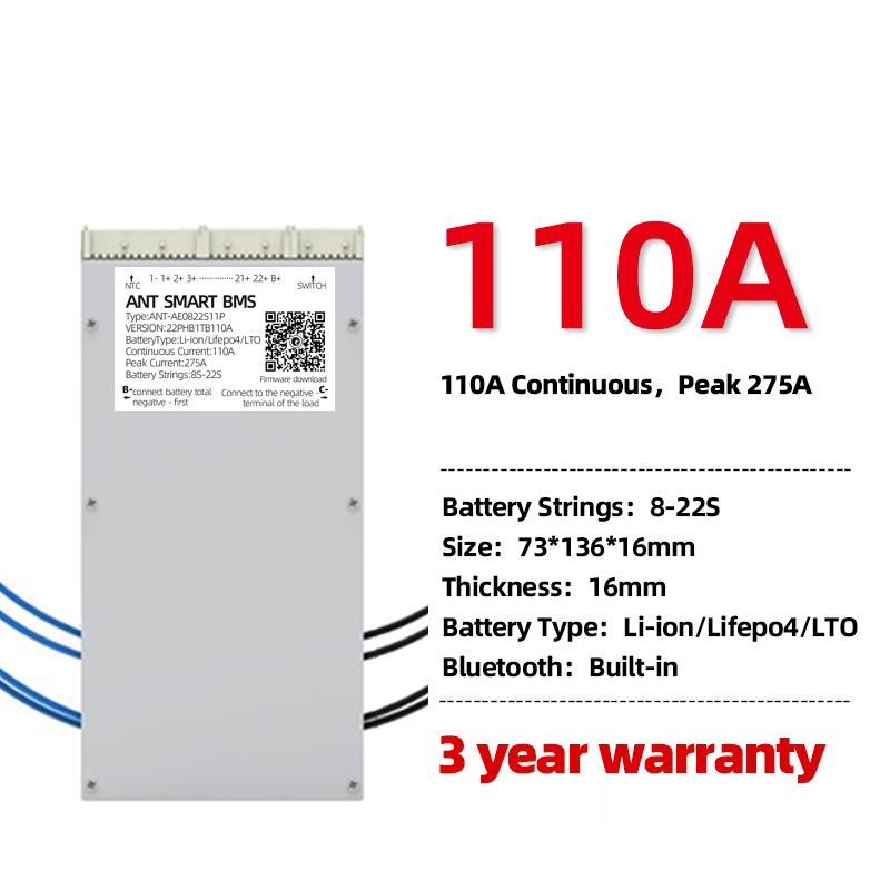 ANT Smart BMS da 7S a 16S 20S 22S 30S LiFePo4 Scheda di protezione batteria agli ioni di litio LTO - Foto 21 di 28