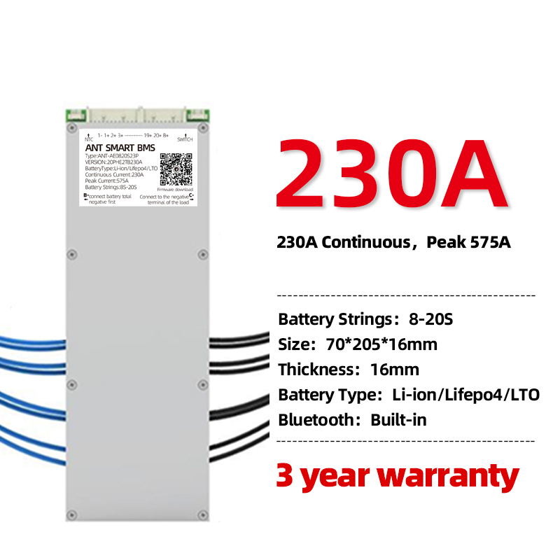 ANT Smart BMS da 7S a 16S 20S 22S 30S LiFePo4 Scheda di protezione batteria agli ioni di litio LTO - Foto 18 di 28