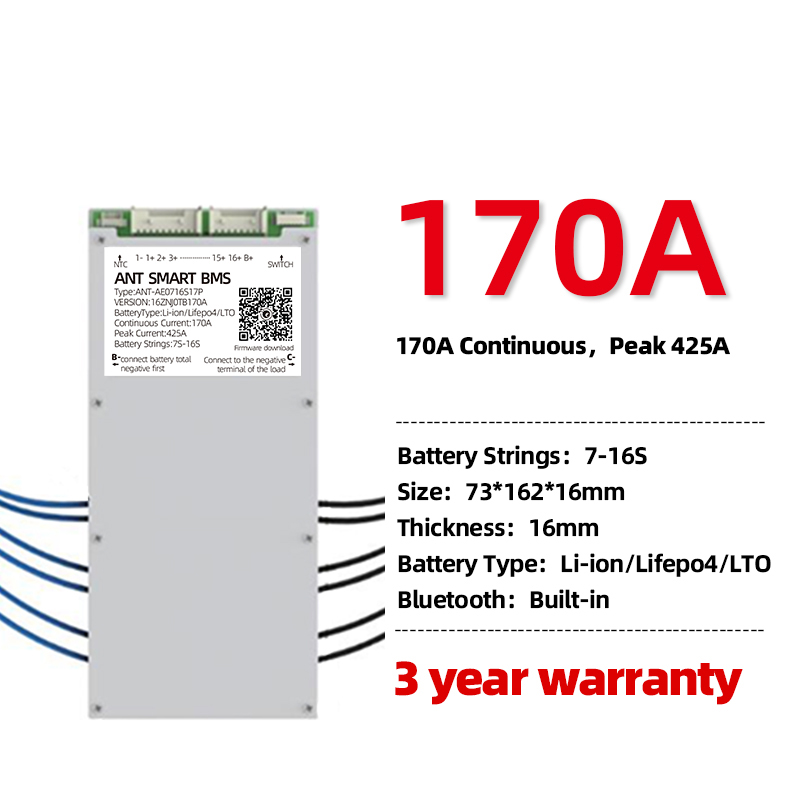 ANT Smart BMS da 7S a 16S 20S 22S 30S LiFePo4 Scheda di protezione batteria agli ioni di litio LTO - Foto 11 di 28