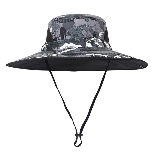 Oversize XXL Wide Brim Sun Hats Men Waterproof Quick-Dry Bucket Fishing Cap - Picture 8 of 15