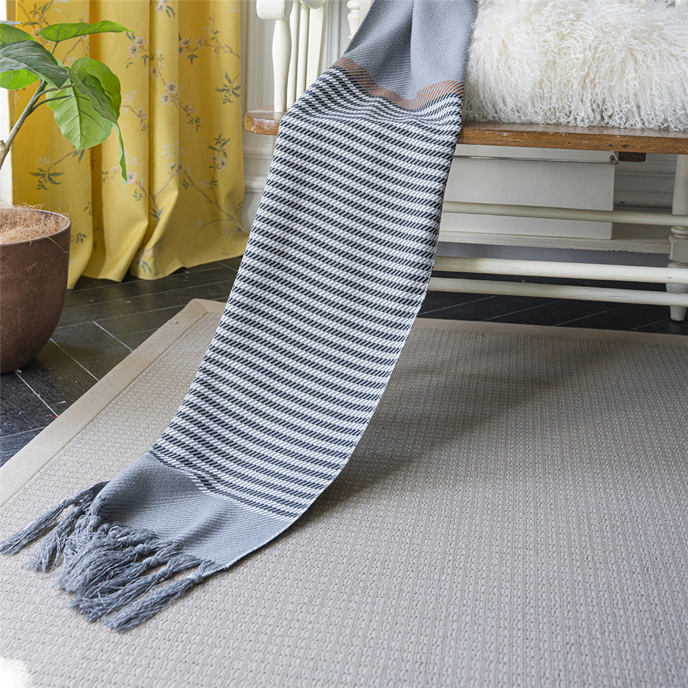 Jacquard Tassel Table Runner for Wedding Party Tablecloth Dining Room Kitchen - Picture 34 of 56