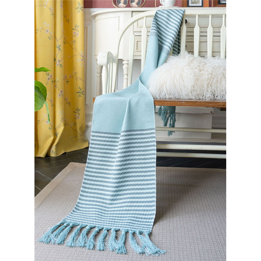 Jacquard Tassel Table Runner for Wedding Party Tablecloth Dining Room Kitchen - Picture 45 of 56