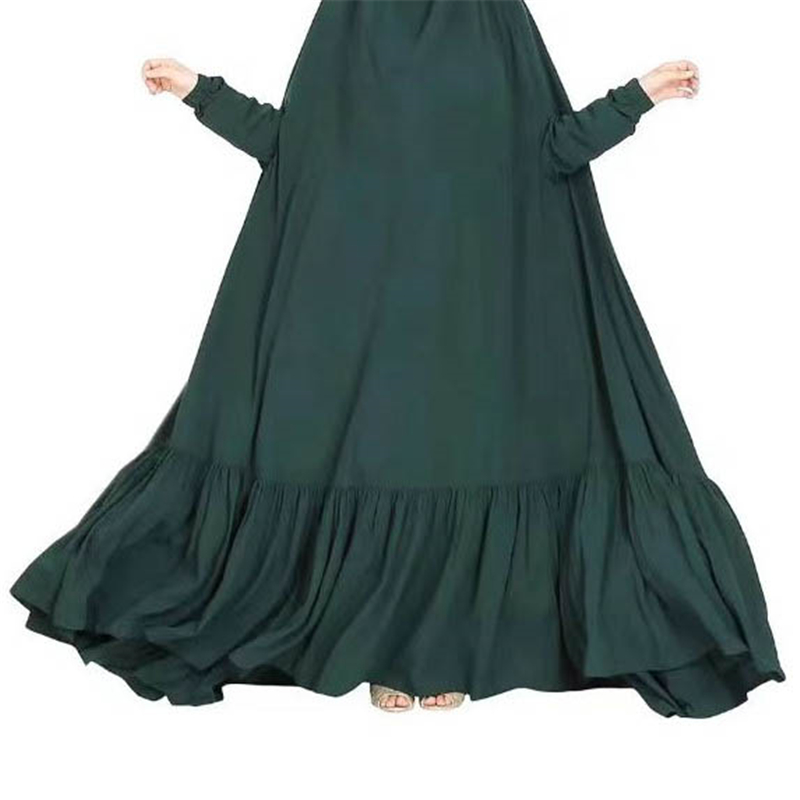 Muslim Women Khimar Overhead Hijab Burqa Prayer Dress Islamic Abaya Dubai Kaftan - Picture 26 of 48