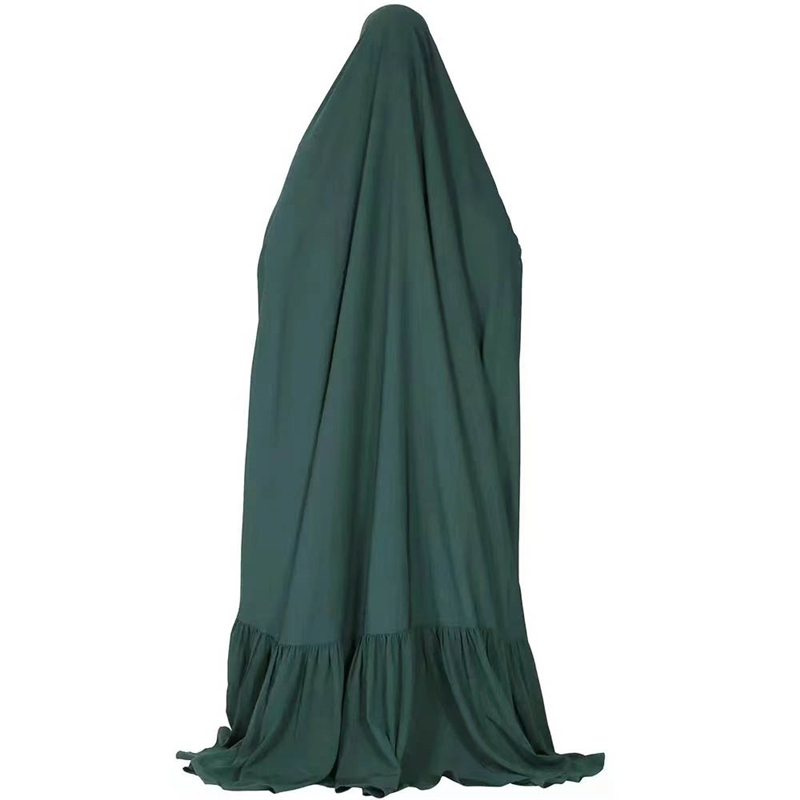 Muslim Women Khimar Overhead Hijab Burqa Prayer Dress Islamic Abaya Dubai Kaftan - Picture 29 of 48