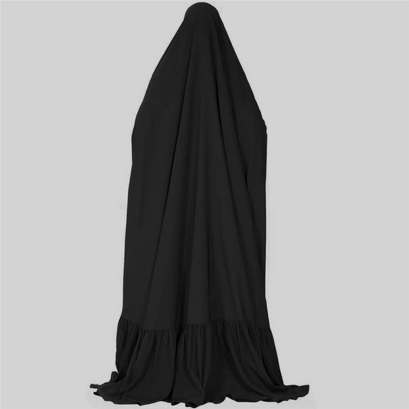 Muslim Women Khimar Overhead Hijab Burqa Prayer Dress Islamic Abaya Dubai Kaftan - Picture 34 of 48