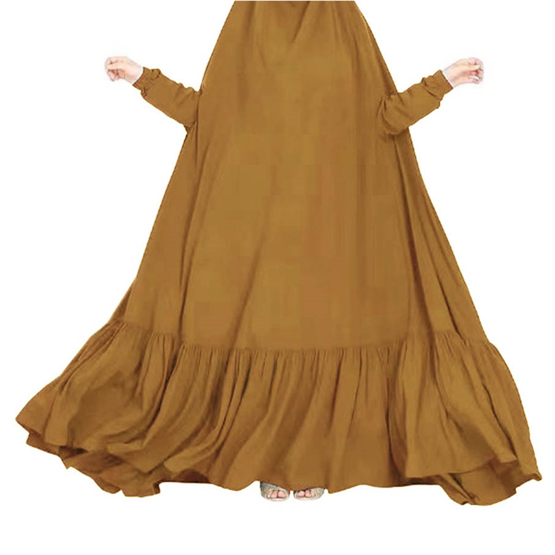 Muslim Women Khimar Overhead Hijab Burqa Prayer Dress Islamic Abaya Dubai Kaftan - Picture 43 of 48
