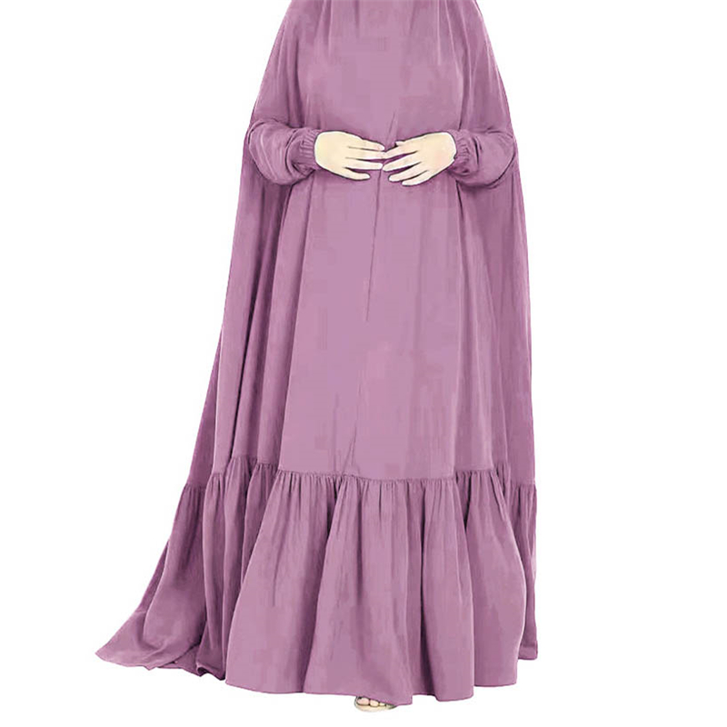 Muslim Women Khimar Overhead Hijab Burqa Prayer Dress Islamic Abaya Dubai Kaftan - Picture 44 of 48