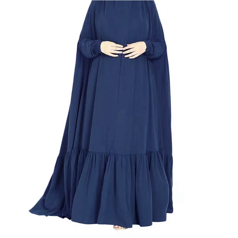 Muslim Women Khimar Overhead Hijab Burqa Prayer Dress Islamic Abaya Dubai Kaftan - Picture 45 of 48