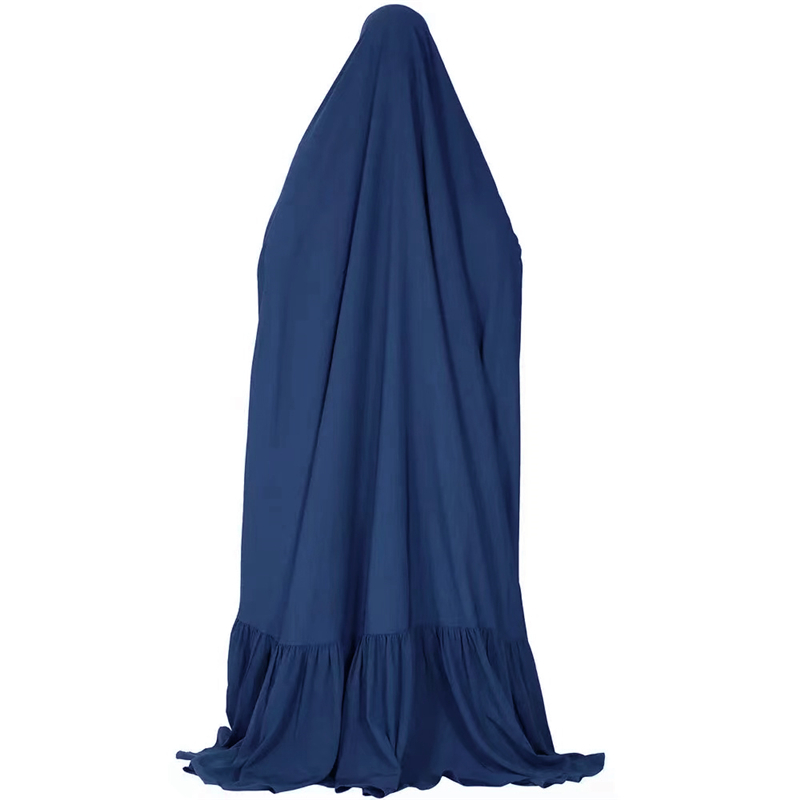 Muslim Women Khimar Overhead Hijab Burqa Prayer Dress Islamic Abaya Dubai Kaftan - Picture 46 of 48