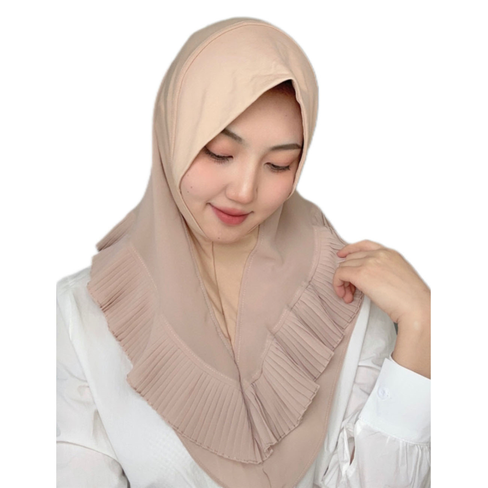 Instant Turban Headscarf Wrap Shawl for Women Muslim Islamic Pull On Scarf Hijab - Picture 23 of 38