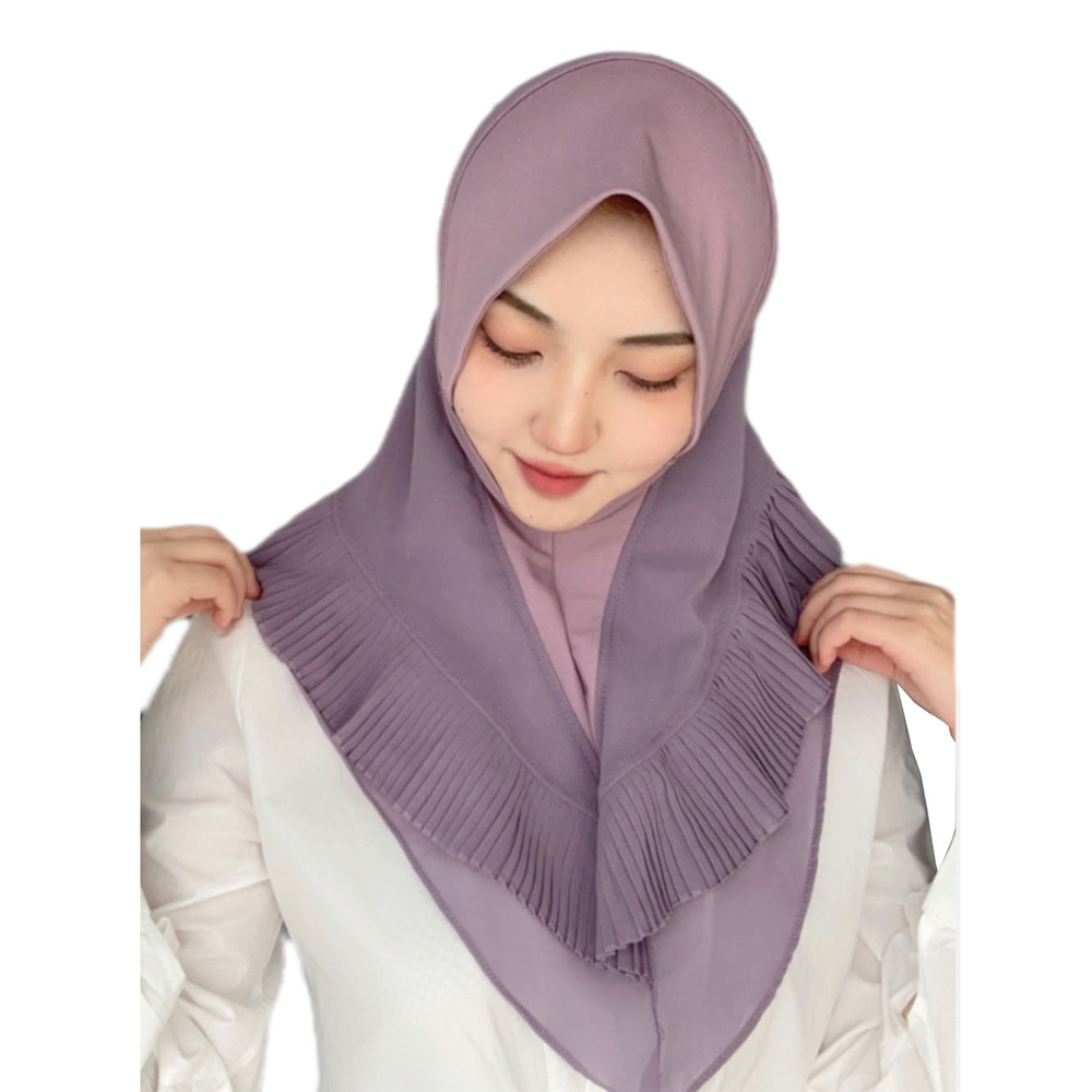 Instant Turban Headscarf Wrap Shawl for Women Muslim Islamic Pull On Scarf Hijab - Picture 25 of 38