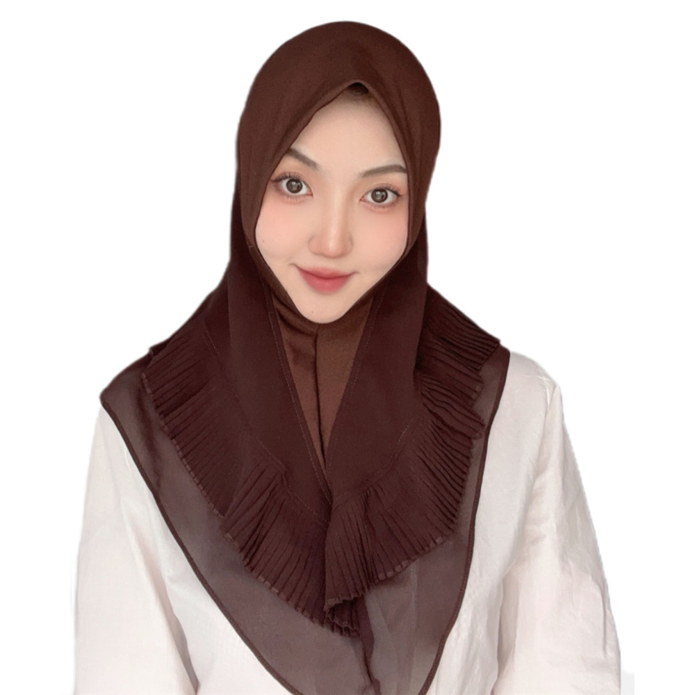 Instant Turban Headscarf Wrap Shawl for Women Muslim Islamic Pull On Scarf Hijab - Picture 29 of 38