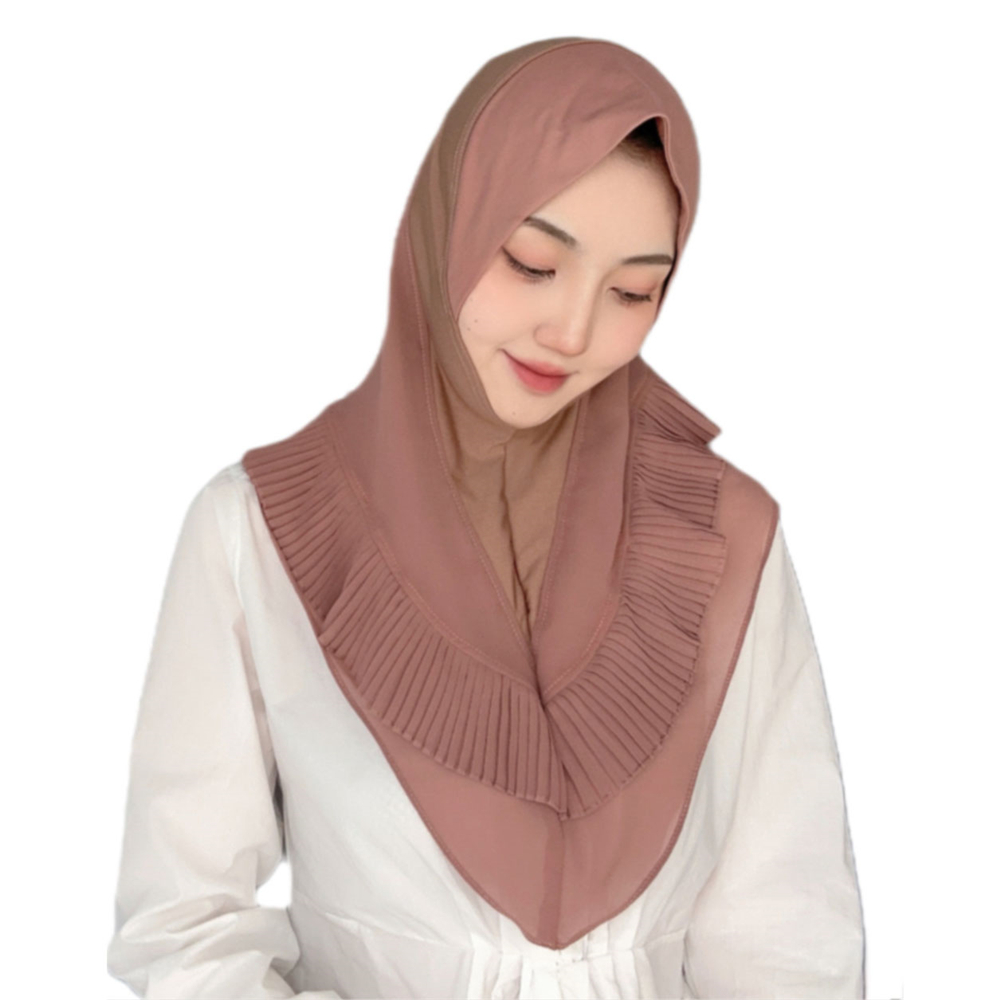Instant Turban Headscarf Wrap Shawl for Women Muslim Islamic Pull On Scarf Hijab - Picture 30 of 38