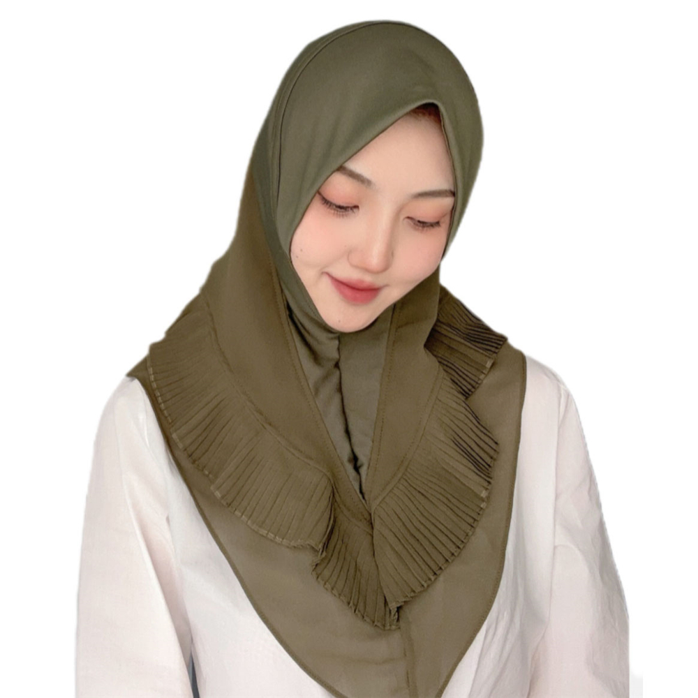 Instant Turban Headscarf Wrap Shawl for Women Muslim Islamic Pull On Scarf Hijab - Picture 34 of 38