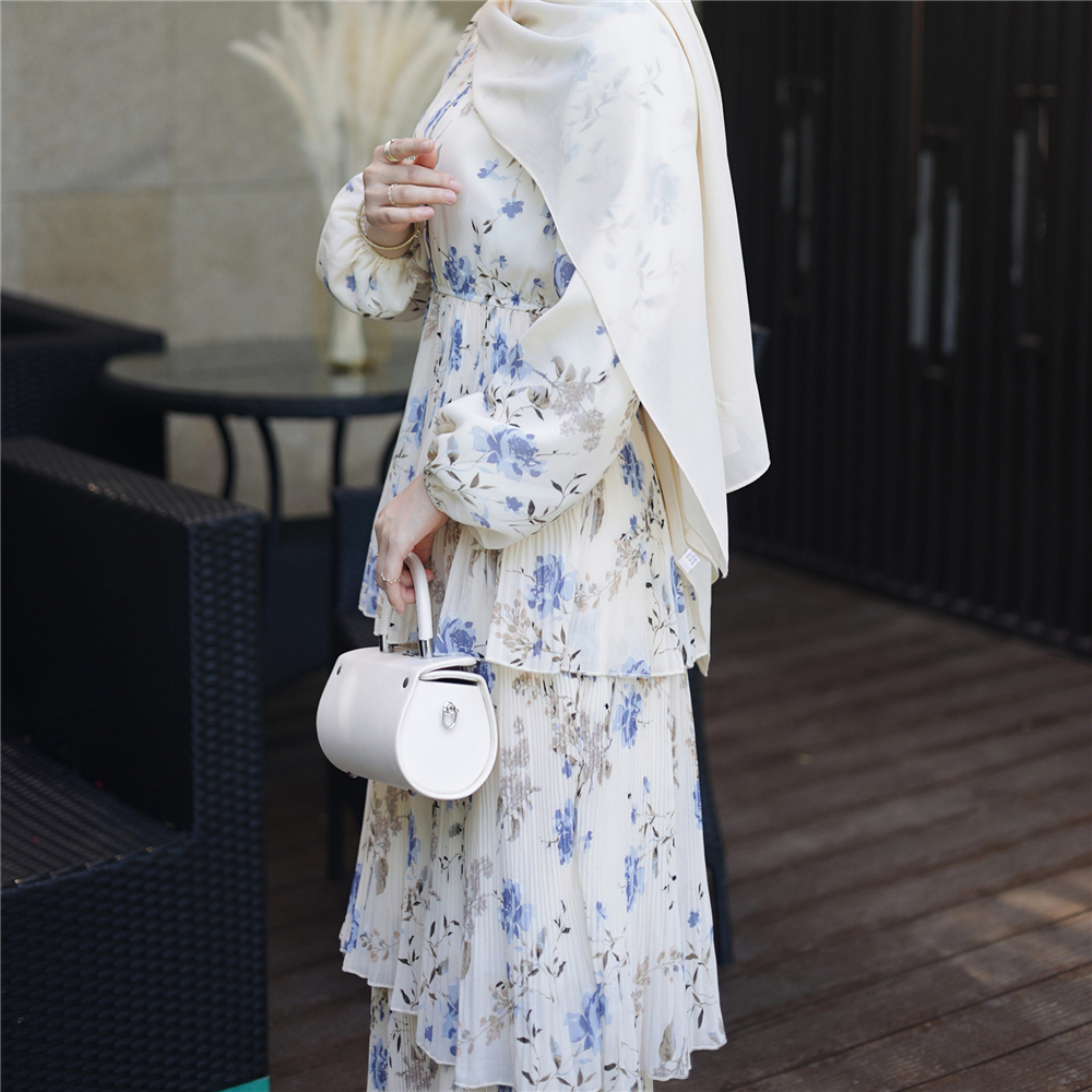 Summer Muslim Kaftan Abaya Women Long Dress Abaya Islamic Shirt Robe ...