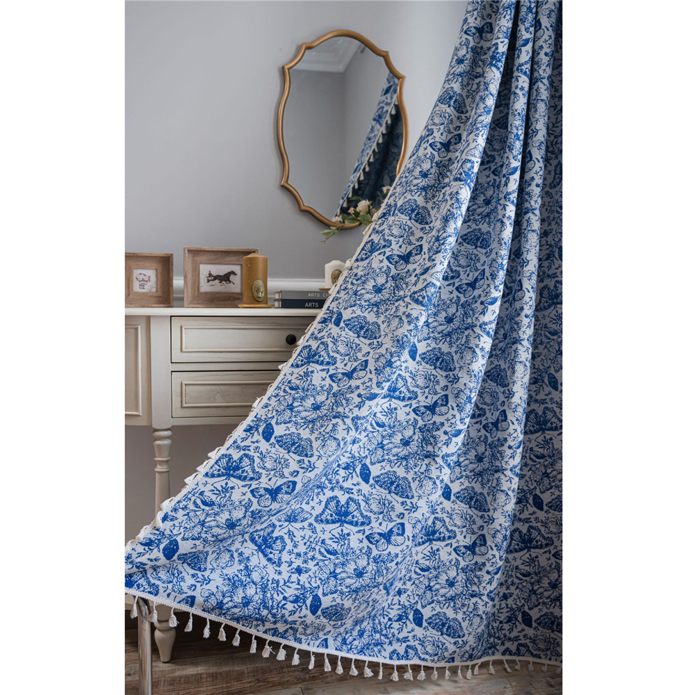 Living Room Bedroom Printed Curtain Window Rod Pocket Drape Valance Home Decor - Picture 29 of 50