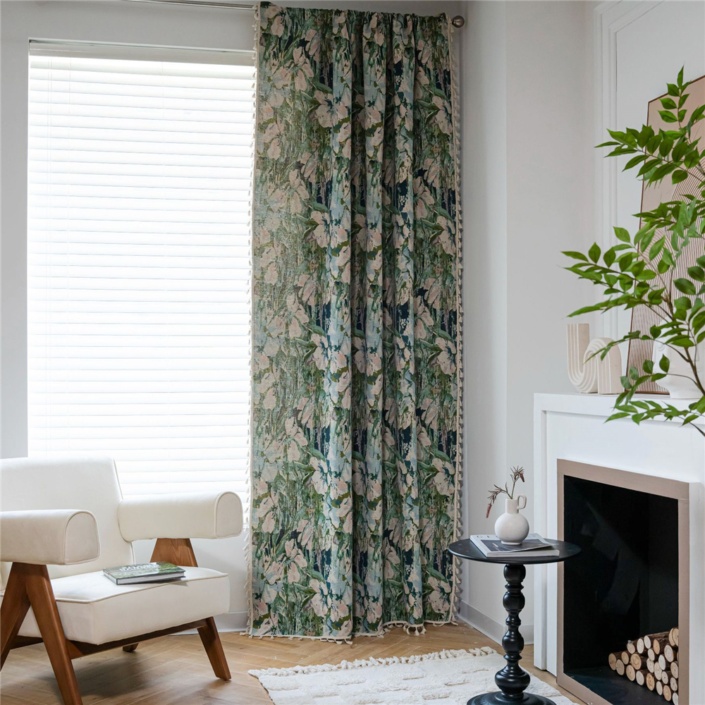 Living Room Bedroom Printed Curtain Window Rod Pocket Drape Valance Home Decor - Picture 31 of 50